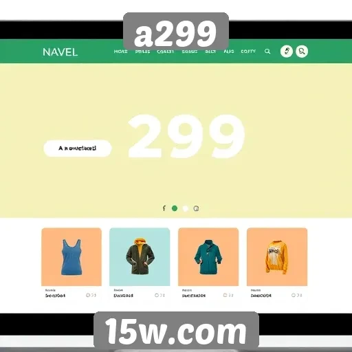 navegação e interface do site a299 são intuitivas